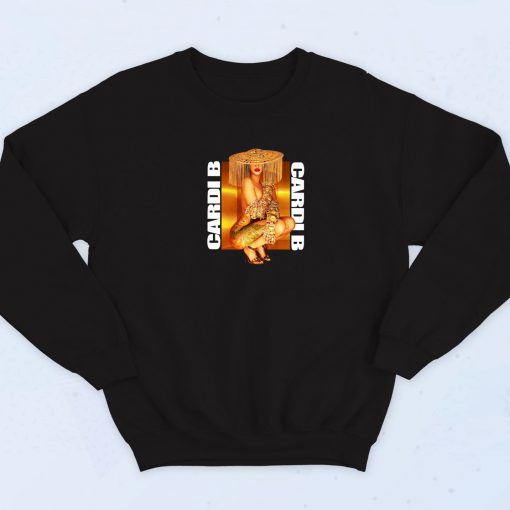 Cardi B Photoshoot 90s Sweatshirt