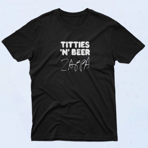 Frank Zappa Titties N Beer 90s Style T Shirt