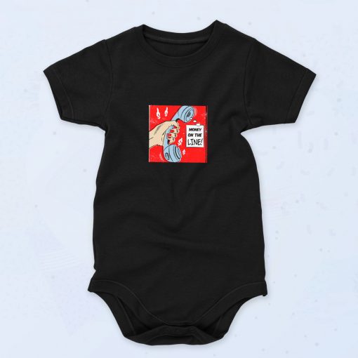 Money On The Line 90s Baby Onesie