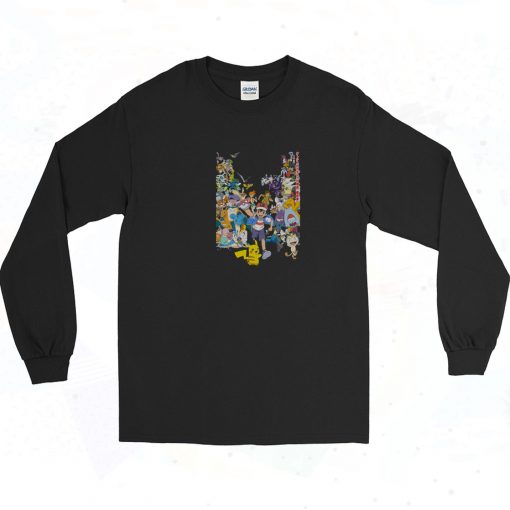 Pokemon Leaves Ash Ketchum Vintage 90s Long Sleeve Shirt