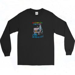 Autism Be Damned My Wife Can Work A Grill 90s Long Sleeve Shirt