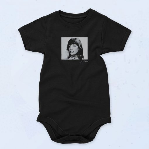 Jane Birkin But Who Wants An Easy Life It’s Boring 90s Baby Onesie