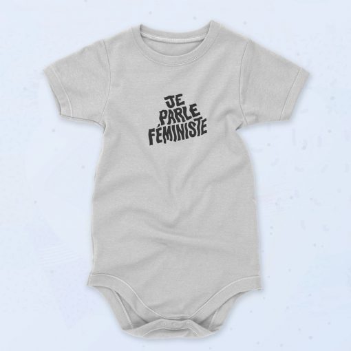 Je Parle Feministe 90s Baby Onesie