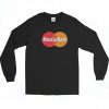 Masturbate Mastercard parody 90s Long Sleeve Shirt