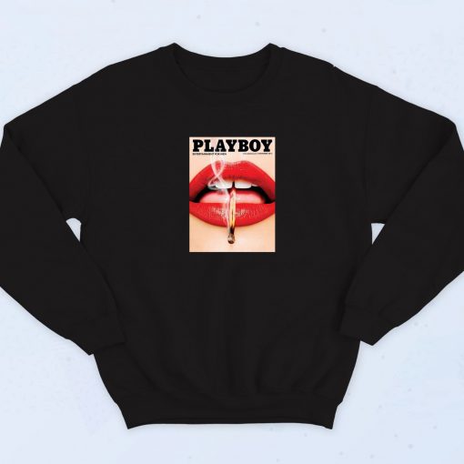 Playboy X Missguided Black Magazine 90s Sweatshirt