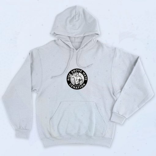 Rise Above Hate Cenation Graphic 90s Hoodie