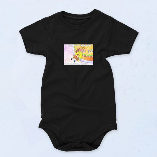 Spongebob Giving up Junk Food 90s Baby Onesie