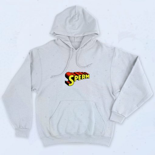 Super Sperm Superman 90s Graphic Hoodie