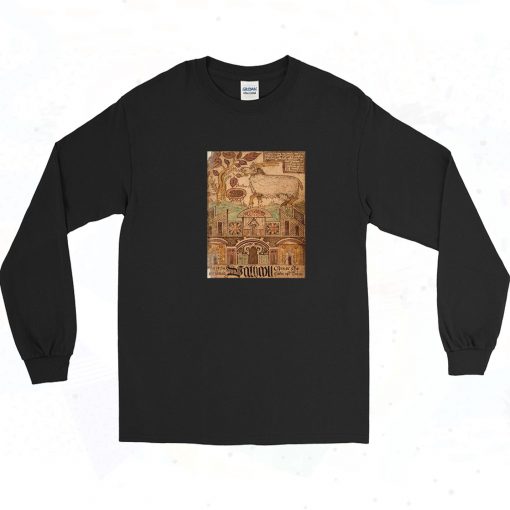 Amon Amarth Heidrun The Legendary Goat 90s Long Sleeve Shirt