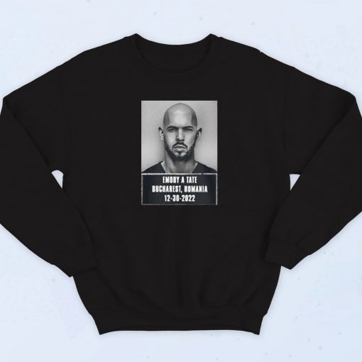 Andrew Tate Mugshot Vintage 90s Sweatshirt