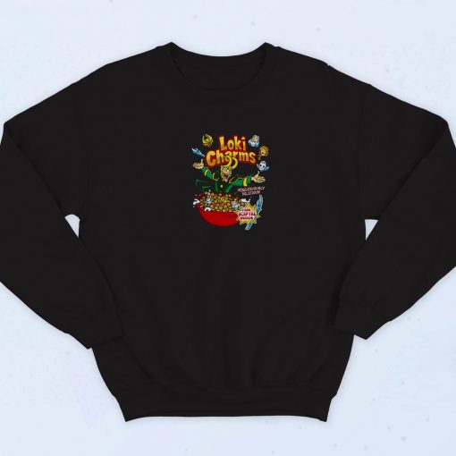 Cereal God of Mischief Loki Charms 90s Retro Sweatshirt