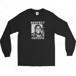 Christopher Dorner Respect Troops 90s Long Sleeve Shirt