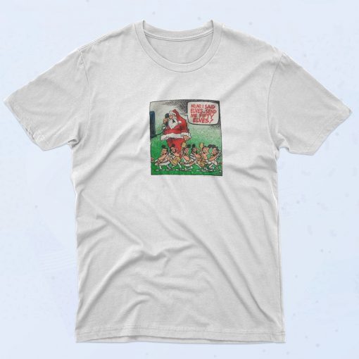 Elvis Presley Santa 90s Style T Shirt