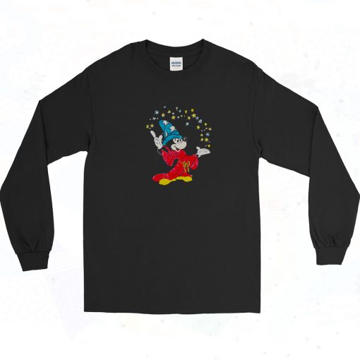 Fantasia Sorcerer Mickey 90s Long Sleeve Shirt