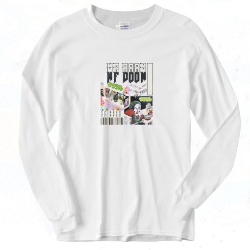 Mf Doom Food 90s Long Sleeve Shirt