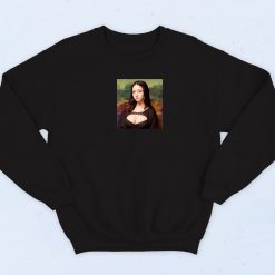 Mona Lisa Version Ai 90s Retro Sweatshirt