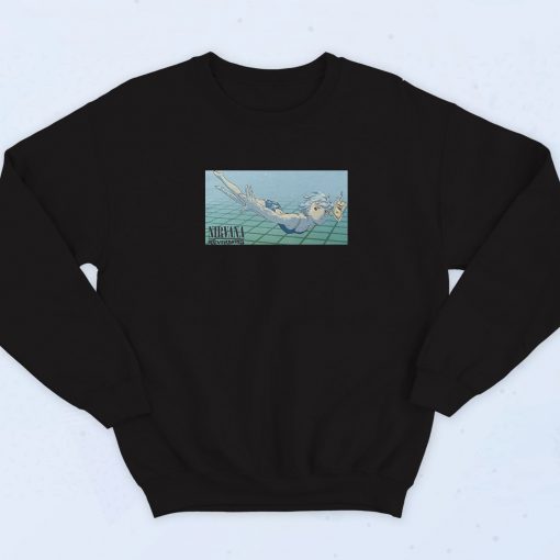 Nirvana Nevermind Neon Genesis Evangelion Rei Ayanami 90s Sweatshirt