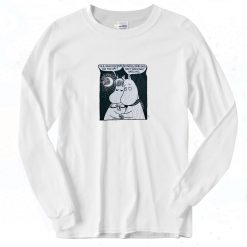 Pink Moomin Meme 90s Long Sleeve Shirt