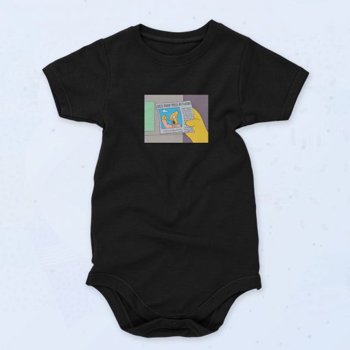 The Simpsons Old Man Yells 90s Baby Onesie