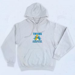 Trying Is The First Step Homer Simpson 90s Cartoon Hoodie