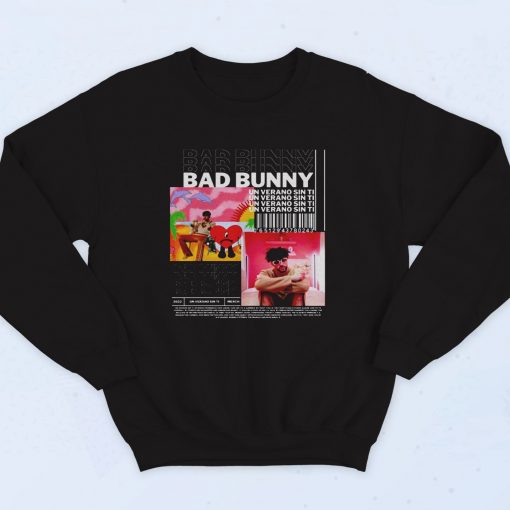 Bad Bunny Un Verano Sin Ti 90s Sweatshirt Street Style