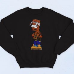 Bart Tupac Shakur Meme 90s Sweatshirt Street Style