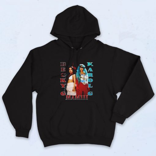 Becky G Karol G Mamiii 90s Hoodie Style