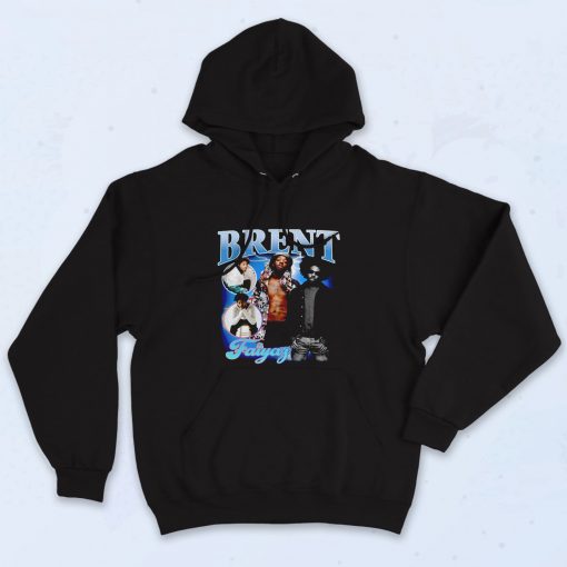 Brent Faiyaz Tatto Homage 90s Hoodie Style