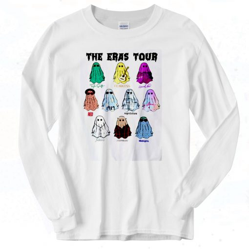 Eras Tour Shirt Taylor Swift Ghost Spooky Long Sleeve T shirt Style