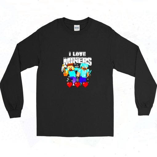 I Love Miners 90s Long Sleeve Shirt