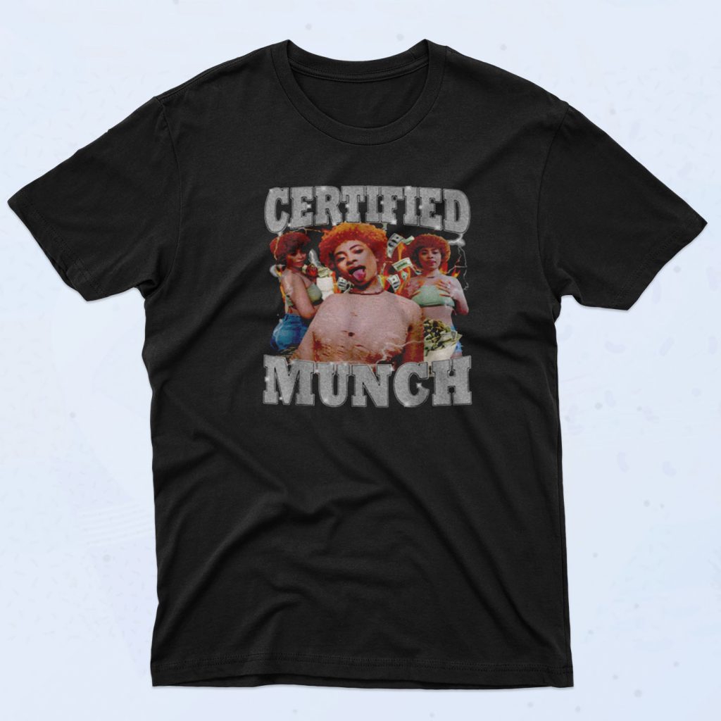 Ice Spice Certified Munch 90s T Shirt Fashionable 