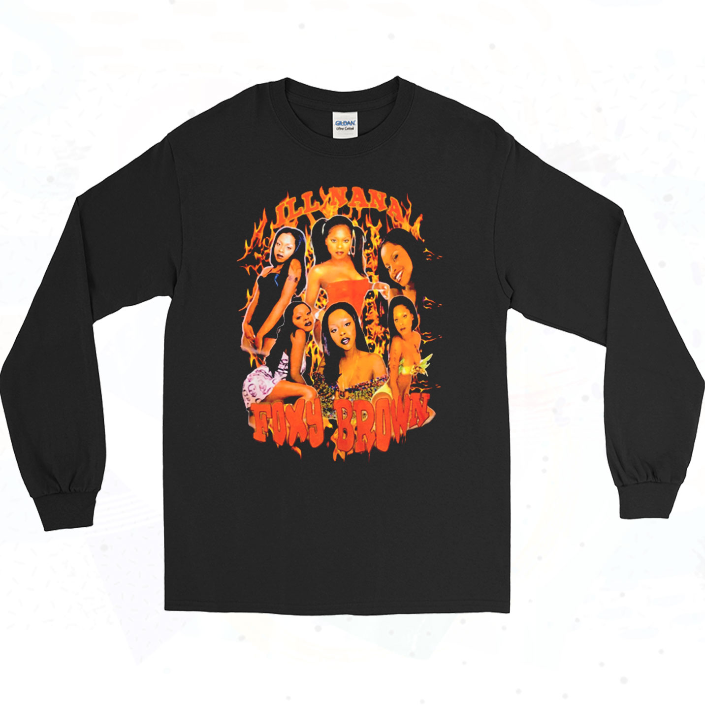 Ill Nana Foxy Brown 90s Long Sleeve Shirt - 90sclothes.com