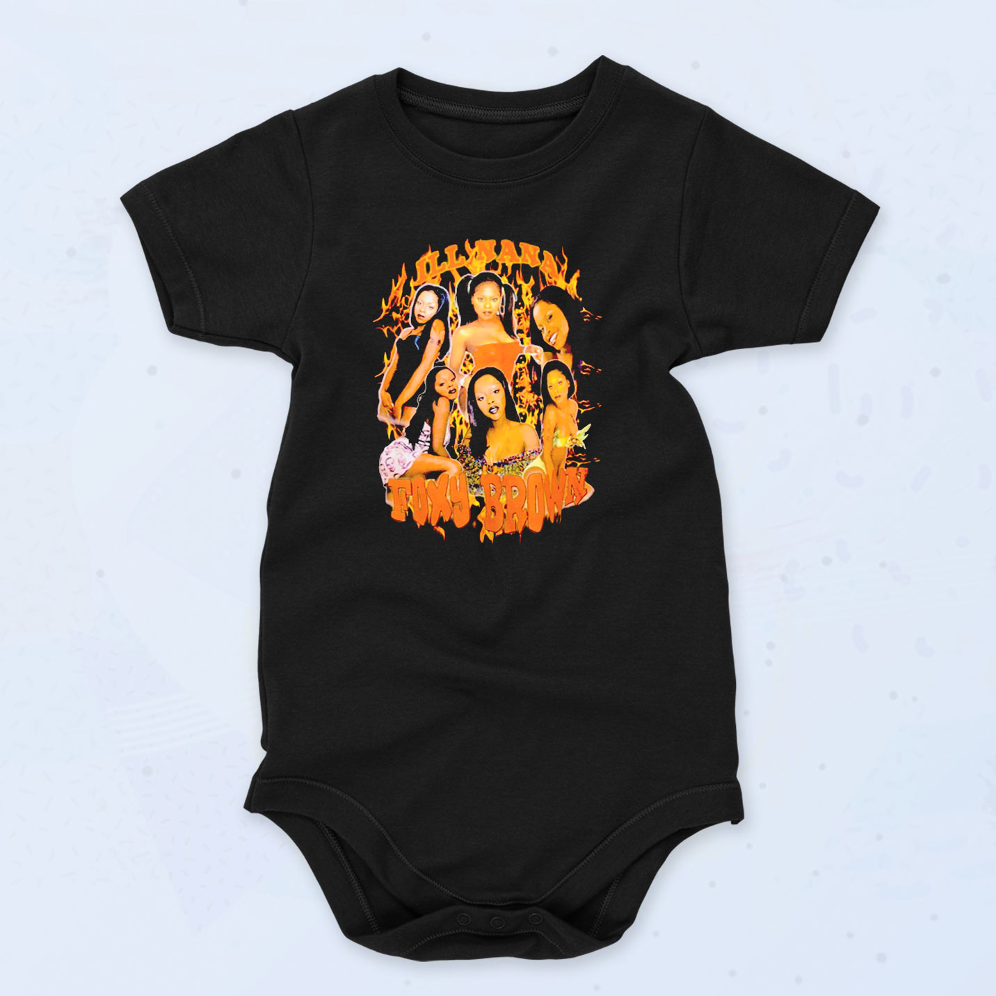 Ill Nana Foxy Brown Baby Onesie 90s Style, Baby Clothes - 90slothes.com