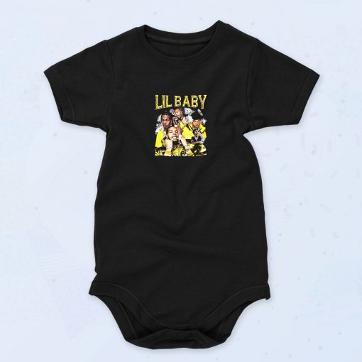 Lil Baby Hip Hop Rich 90s Fashion Baby Onesie