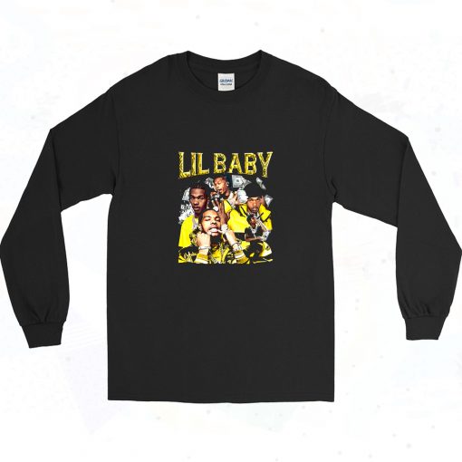 Lil Baby Hip Hop Rich 90s Long Sleeve Shirt