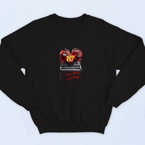 Love Story In 87 Keys Swiftie Travis Kelce 90s Sweatshirt Streetwear