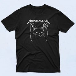 Meowtallica Parody 90s T Shirt Fashionable