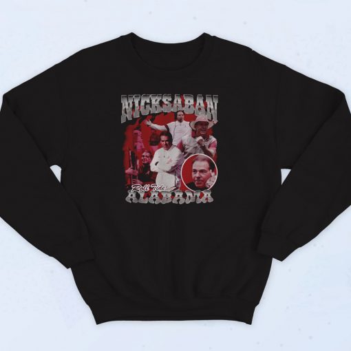 Nick Saban Alabama Football 90s Sweatshirt Street Style