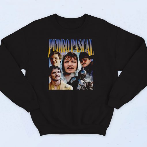 Pedro Pascal Collage Homage 90s Sweatshirt Street Style