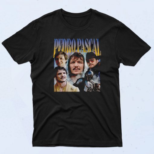 Pedro Pascal Collage Homage 90s T Shirt Fashionable