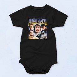 Pedro Pascal Collage Homage Baby Onesie 90s Style