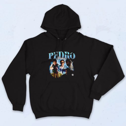 Pedro Pascal Photoshoot Scene 90s Hoodie Style