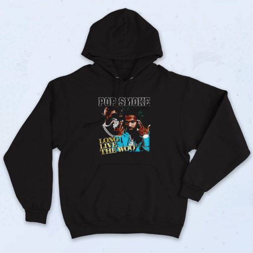 Pop Smoke Long Live The Woo 90s Hoodie Style