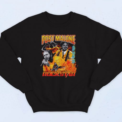 Post Malone Rockstar 90s Sweatshirt Street Style