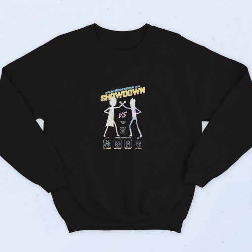 Rick And Morty Interdimensional Showdown 90s Sweatshirt Streetwear