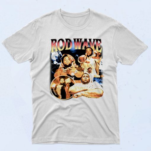 Rod Wave Hard Times 90s T shirt Style