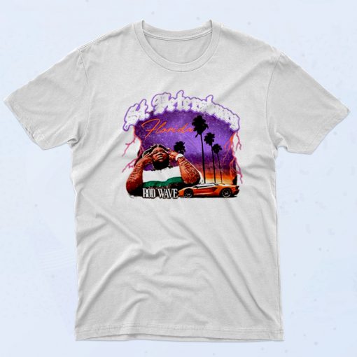 St Petersburg Rod Wave Florida 90s T shirt Style