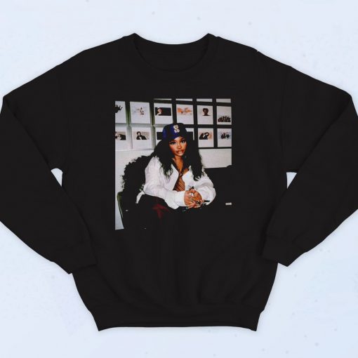 Sza New Bootleg Photshoot 90s Sweatshirt Street Style