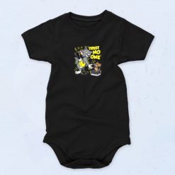 Tom Jerry Trust No One 90s Fashion Baby Onesie