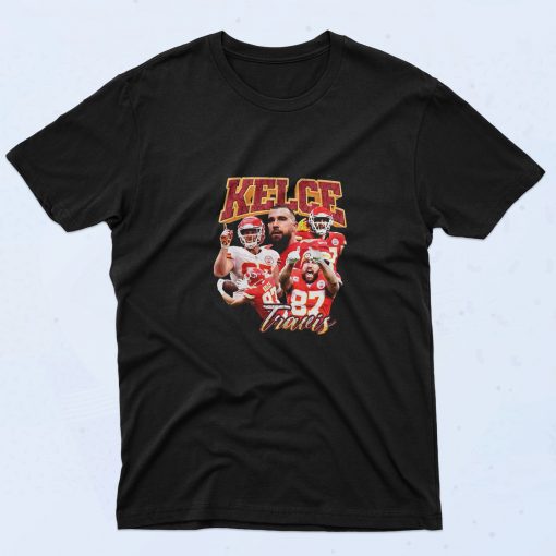 Travis Kelce Collage 90s T Shirt Fahion Style